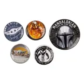 Star Wars The Mandalorian Knappar - 5-pack