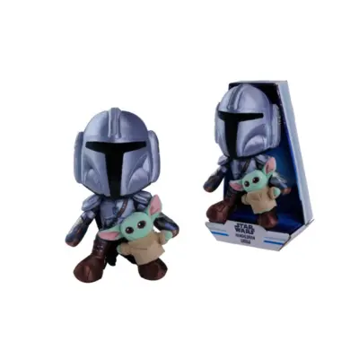 Star Wars - The Mandalorian Movie - Mando W/Mini Grogu 25Cm