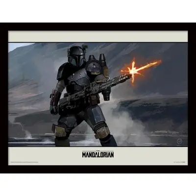 Star Wars - The Mandalorian Shoot - Framed Print 30X40Cm
