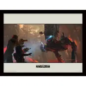 Star Wars - The Mandalorian Walker - Framed Print 30X40Cm