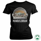 The Mandalorian Baby Yoda Crib Organic Girly T-Shirt, T-Shirt