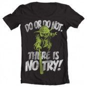 There Is No Try - Yoda Wide Neck Tee, Wide Neck T-Shirt