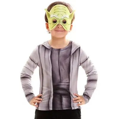 Viving Costumes 231044 Yoda Boy Long Sleeve T-Shirt 4-6 Years