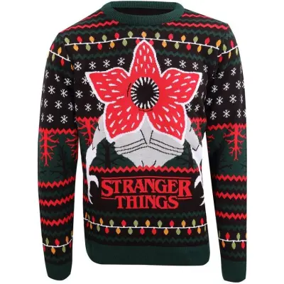 Stranger Things Christmas jumper - Stranger Things - Demogorgon - S XXL - för Herr - flerfärgad