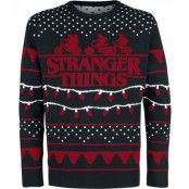 Stranger Things Christmas Jumper - Stranger X-Mas - XS XXL - för Herr - flerfärgad