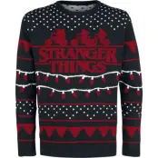 Stranger Things Christmas Jumper - Stranger X-Mas - XS XXL - för Herr - flerfärgad