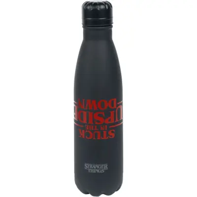 Stranger Things Dricksflaska - Stuck in the upside down - för  svart
