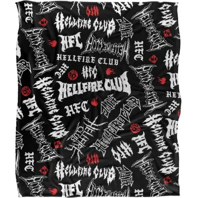 Stranger Things Filtar - Season 5 - Hellfire Club Logo - Fleecedecke - för  flerfärgad