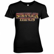 Stranger Things Fire Logo Girly Tee, T-Shirt