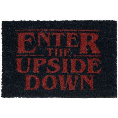 Stranger Things - Gothic Dörrmatta - Enter The Upside Down - för  röd/svart