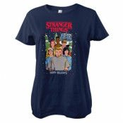 Stranger Things - Happy Holidays Girly Tee, T-Shirt