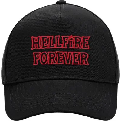 Stranger Things Keps - Season 5 - Hellfire Forever - för Herr - svart
