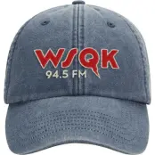 Stranger Things Keps - Season 5 - WSQK Logo - 94.5 FM - för Herr - flerfärgad