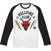 Stranger Things Långärmad tröja - Hellfire Club - S XXL - för Herr - flerfärgad