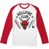 Stranger Things Långärmad tröja - Hellfire Club - S XXL - för Herr - flerfärgad