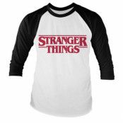 Stranger Things Logo Baseball Long Sleeve Tee, Long Sleeve T-Shirt