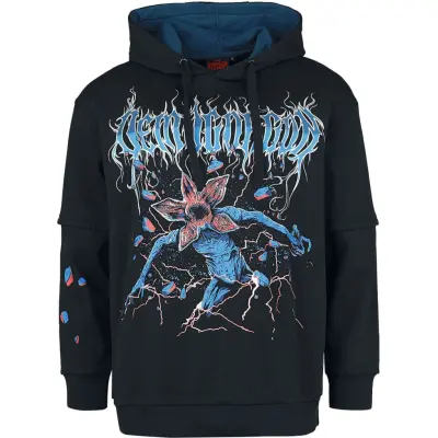 Stranger Things Luvtröja - Demogorgon - S XXL - för Herr - svart