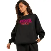 Stranger Things Luvtröja - Gradiant Logo - S 5XL - för Herr - svart