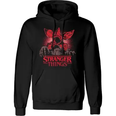 Stranger Things Luvtröja - Pixel Demogorgon - S XXL - för Herr - svart