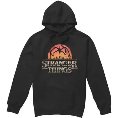 Stranger Things Luvtröja - Season 5 - Sunset Logo - S XXL - för Herr - svart