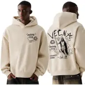 Stranger Things Luvtröja - Vecna Doodle - S 5XL - för Herr - sand