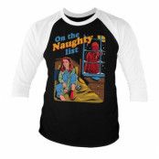 Stranger Things - Naughty List Baseball 3/4 Sleeve Tee, Long Sleeve T-Shirt