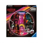 Stranger Things Round Jigsaw Puzzle Friends Don't Lie