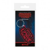 Stranger Things Rubber Keychain Stuck In The Upside Down 6 cm