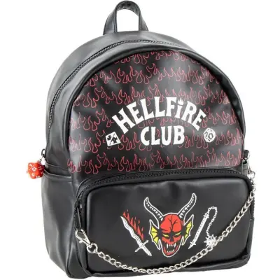 Stranger Things Ryggsäck - Hellfire Club - för  svart/röd/vit