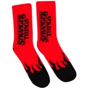 Stranger Things Strumpor - Red Flame - S L - för röd/svart