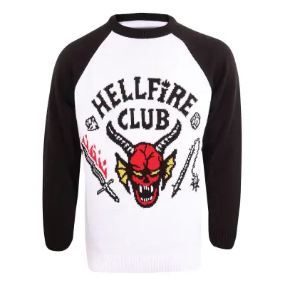 Stranger Things Sweatshirt Christmas Jumper Hellfire Club Size L