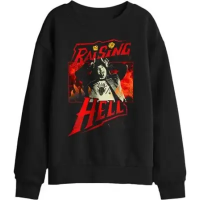 Stranger Things Sweatshirt - Season 5 - Eddie Munson Raising Hell - S XXL - för Herr - svart