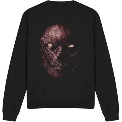 Stranger Things Sweatshirt - Season 5 - Vecna Oversized Face - S XXL - för Herr - svart