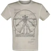 Stranger Things T-shirt - Anatomy Of A Demogorgon - S M - för Herr - grå