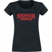 Stranger Things T-shirt - Classic Logo - L - för Dam - svart