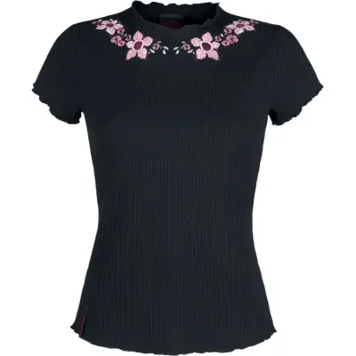 Stranger Things T-shirt - Demogorgon - S XXL - för Dam - svart