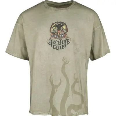 Stranger Things T-shirt - Demogorgon - M XL - för Herr - sand