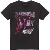 Stranger Things T-shirt - Eddie Munson Homage 86 - S XXL - för Herr - svart