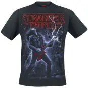 Stranger Things T-shirt - Eddie - The Banished - S XXL - för Herr - svart