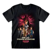 Stranger Things T-Shirt Group Artwork One Last Strange Adventure Colour Size L