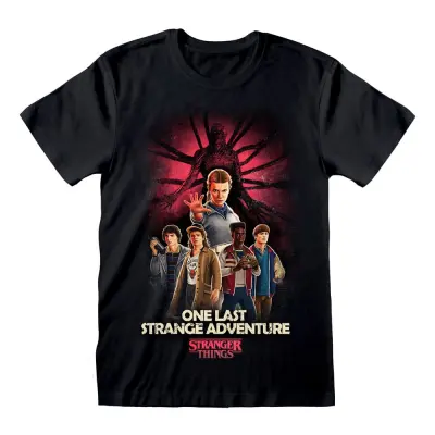 Stranger Things T-Shirt Group Artwork One Last Strange Adventure Colour Size XL