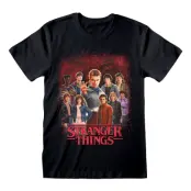 Stranger Things T-Shirt Group of all Characters Size S