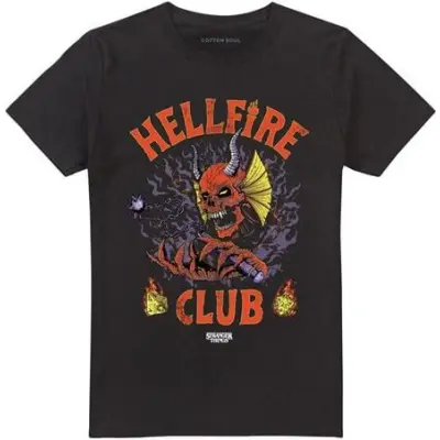Stranger Things T-shirt - Hellfire Club Classic Metal - S XXL - för Herr - svart