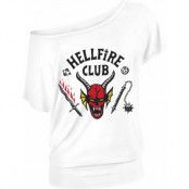 Stranger Things T-shirt - Hellfire Club - L XL - för Dam - vit