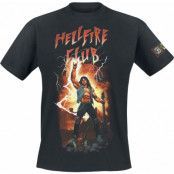 Stranger Things T-shirt - Hellfire Club - M L - för Herr - svart