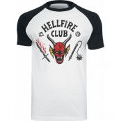 Stranger Things T-shirt - Hellfire Club - S 3XL - för Herr - vit/svart