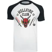 Stranger Things T-shirt - Hellfire Club - S M - för Herr - vit/svart