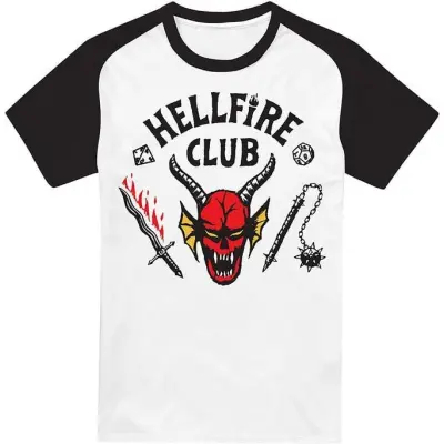 Stranger Things T-shirt - Hellfire Club - S XXL - för Herr - flerfärgad