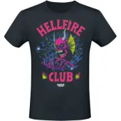 Stranger Things T-shirt - Hellfire Club - M XL - för Herr - svart