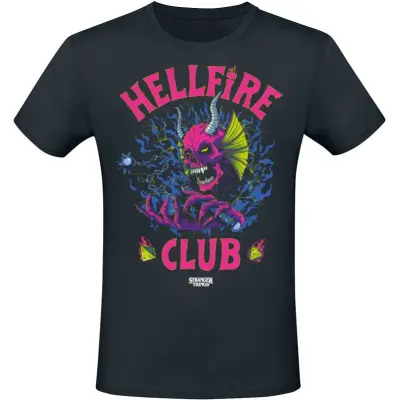 Stranger Things T-shirt - Hellfire Club - M XL - för Herr - svart